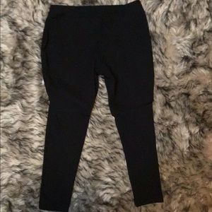 Black skinny leg pants